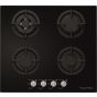 Ecomatic Crystal Gas Built-In Hob, 4 Burners, Black- S607ALC