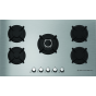 Ecomatic Gas Built-In Hob, 5 Burners, Stainless Steel