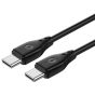 Wiwu Pioneer Type-C to Type-C Cable, 1 Meter, Black - WI-C002