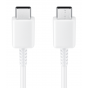 كابل USB-C سامسونج، 1 متر، ابيض - EP-DA705BWEG