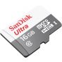 بطاقة ذاكرة مايكرو SDHC سانديسك الترا كلاس 10، سعة 16 جيجا - SDSQUNS-016G-GN3MN