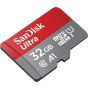بطاقة ذاكرة ميكرو SDHC سانديسك الترا فئة 10، سعة 32 جيجا- SDSQUNR-032G-GN6MA