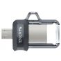 فلاش درايف M3.0 سانديسك OTG الترا دوال، 64 جيجا، USB 3.0، اسود- SDDD3-064G