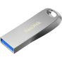 SanDisk Ultra Luxe USB Flash Drive, 128GB, USB 3.1, Silver - SDCZ74-128G-A46