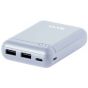 Sary Power Bank 10000mAh, 2 USB Ports, White - S100
