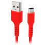 كابل USB فئة C اس بي اس، 1.5 متر، احمر- TECABLEMICROC15R