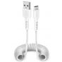 كابل USB فئة C اس بي اس للشحن ونقل البيانات، 1 متر، ابيض - TECABLETYPCS1W