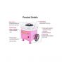 Cotton Candy Maker,  450 Watt, Pink and White - pla280tt