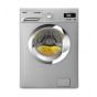 Zanussi Front Loading Digital Washing Machine 8 KG Silver With Vacuum Cleaner 1600 Watt Red