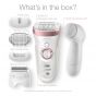 Braun Silk- épil 9 Wet and Dry Epilator, White and Rose Gold - SES 9-880