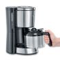 Severin Compact Filter Coffee Machine, 560ml, 750 Watt, Black and Silver - KA 4819