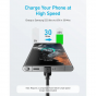 كابل انكر 322  باور لاين بموصل USB فئة C الى USB فئة C، طوله 3 قدم، اسود - A81F5H11