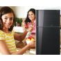 Sharp Freestanding Digital Refrigerator With Plasma Cluster Technology, No Frost, 2 Doors, 25 FT, Black Glass - SJ-GC75V-BK