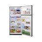 Sharp Freestanding Digital Refrigerator With Plasma Cluster Technology, No Frost, 2 Doors, 25 FT, Black Glass - SJ-GC75V-BK
