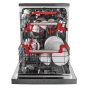 Hoover Freestanding Dishwasher, 16 Persons, 12 Programs, Silver - HDPN4S603PX-EGY