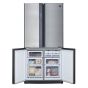 Sharp No-Frost Refrigerator, 605  Liters, Inverter Motor, Stainless Steel- SJ-FE87V-SS