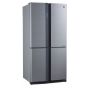 Sharp No-Frost Refrigerator, 605  Liters, Inverter Motor, Stainless Steel- SJ-FE87V-SS