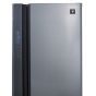 Sharp No-Frost Refrigerator, 605  Liters, Inverter Motor, Stainless Steel- SJ-FE87V-SS