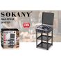 Sokany Gas Stove with Base, 8.8KW, Black - SK-07020