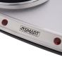  سطح تسخين كهربائي سمارت، 2 شعلة، 2500 وات، اسود/فضي - SHP020T