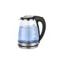 Sokany Electric Glass Water Kettle, 2 Liters, 1500 Watt, Transparent and Black - SK-1029