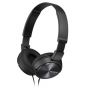 Sony Wired On-ear Headphones with Microphone, Black - MDR-ZX310AP/B