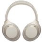 Sony WH-1000XM4 Wireless Headphones with Microphone, Silver - WH-1000XM4 S