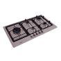 Nardi Built-in Gas Hob, 5 Burners, Silver- VG59EAVX