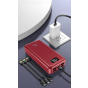 Matrix Power Bank, 20000 mAh, 5 Ports and 3 Cables, Red -  N82