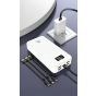 Matrix Power Bank, 20000 mAh, 5 Ports and 3 Cables, White -  N82