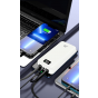 Matrix Power Bank, 20000 mAh, 5 Ports and 3 Cables, White -  N82