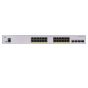 Cisco Switch, 24 Ethernet Ports, 195W, White - CBS350-24P-4G-EU