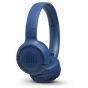 JBL On-Ear Headphone Wireless with Microphone, Blue - T500
