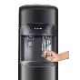 Koldair Classic Hot and Cold Water Dispenser With Fridge, 2 Taps - Black