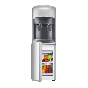 Koldair Classic A Hot and Cold Water Dispenser with Refrigerator, 2 Taps - Black and Silver