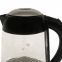 Home Electric Kettle, 1.7 Liters, 1850 Watt, Transparent and Black - TM1014