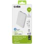 SBS Pocket Power Bank, 4000mAh, 2 Ports - White