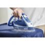 Tefal EasyGliss Plus Steam Iron, 2500 Watt, Blue White - FV5735E0