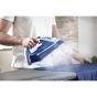 Tefal EasyGliss Plus Steam Iron, 2500 Watt, Blue White - FV5735E0