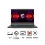 MSI Thin 15 B13UCX Gaming Laptop, Intel Core i7-13620H, 512GB SSD, 8GB RAM, 15.6 Inch, FHD IPS 144Hz Display, NVIDIA GeForce RTX 2050 4GB, DOS - Cosmos Gray