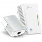 TP-Link AV600 Powerline Wi-Fi Kit, White - TL-WPA4220KIT