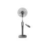 Tornado Stand Fan with Remote Control, 16 Inch, Grey - TSF-75