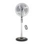 Toshiba Stand Fan with Remote Control, 16 Inch, Silver - EFS-85