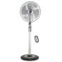 Toshiba Stand Fan with Remote Control, 16 Inch, 3 Speeds, Silver - EFS-85