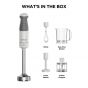 Kenwood Triblade XL Hand Blender with Attachments, 500ml, 850W, White - HBM40.306WH