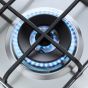 Elba Elio Lite Gas Built-In Hob, 5 Burners, Stainless Steel- ELIO 75-545 L