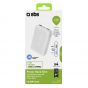 SBS Extra Slim Power Bank, 10000mAh, 2 USB Ports - White