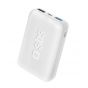SBS Extra Slim Power Bank, 10000mAh, 2 USB Ports - White