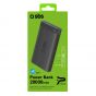 SBS Portable Power Bank, 20000mAh, 2 USB Ports - Black