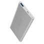 SBS Gold Collection Fast Charge Power Bank, 5000mAh, 1 USB Port - Silver